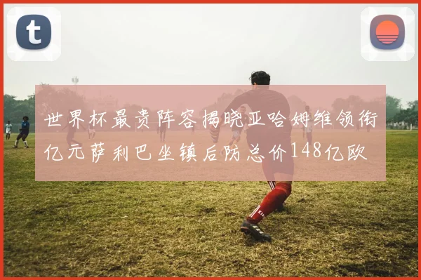 世界杯最贵阵容揭晓亚哈姆维领衔亿元萨利巴坐镇后防总价148亿欧